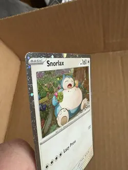 Snorlax Pokemon Scarlet & Violet SVP 122 Cosmos Holo Black Star Promo NM - Image 3
