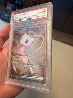 Pokemon Mew ex 151 Ultra-Premium Coll. Gold Metal Promo #205 PSA 10 Gem Mint - Image 1