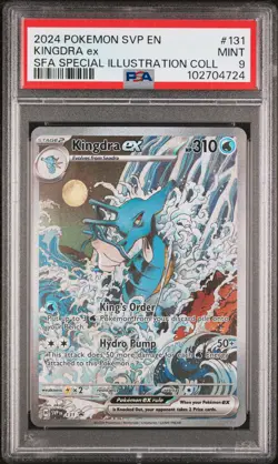 2024 POKEMON SVP EN-SV BLACK STAR PROMO #131 KINGDRA EX PSA 9 - Image 1