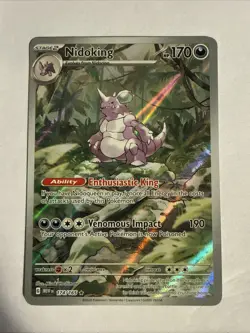 2023 Pokemon Scarlet and Violet 151 #174 Nidoking IR - Image 1
