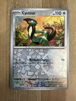 Pokemon TCG Cyclizar Scarlet & Violet Base Set 163/198 Reverse Holo Uncommon - Image 1