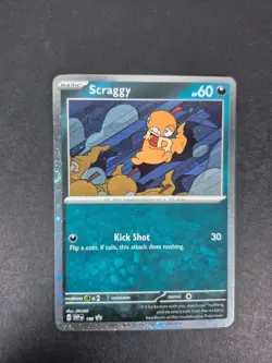 Scraggy - SVP 186 - Black Star Promo - Cosmos Holo - Pokemon TCG - Image 1