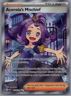 Pokemon Mega Evolution Acerola's Mischief English #165/132 NM - Image 1