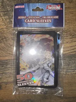 KONAMI YUGIOH ALBAZ - ECCLESIA - TRI-BRIGADE DECK PROTECTORS/CARD SLEEVES 50ct - Image 1