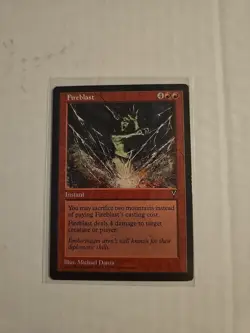 Fireblast Visions NM Red Common MAGIC THE GATHERING MTG CARD - Image 1