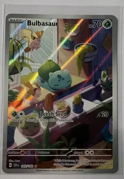 Pokemon TCG Stellar Crown Bulbasaur Card 143/142 Secret Illustration Rare - Image 1