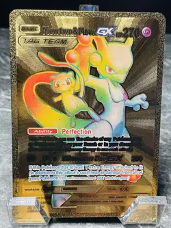 Mew Two Mew GX 242/236 Gold Display Card Pokemon TCG - Image 1