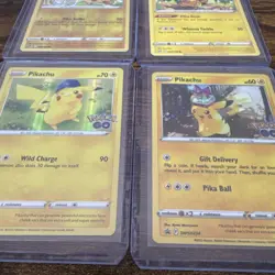 Pokemon Card Pikachu Set Of 4 Cards - Image 3