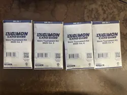 Digimon Card Game - Store Tournament Kit 2025 Vol 3 and Vol 4 x2 each NEW/SEALED - Image 2