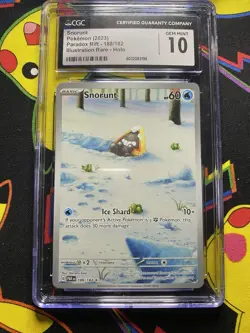 CGC 10 Snorunt 188/182 Paradox Rift Secret Illustration Rare Pokemon Card - Image 1