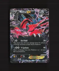 Yveltal EX XY08 Black Star Promo Holo Pokemon Card LP - Image 1