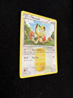 Pokemon Meowth TCG Holo Secret Rare Card 102/101 Noble Victories - Image 5