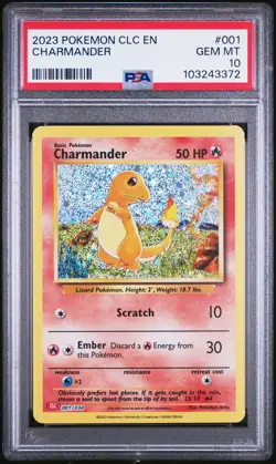 2023 POKEMON CLC-TRADING CARD GAME CLASSIC #001 CHARMANDER PSA 10 - Image 1