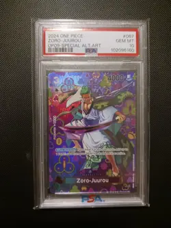 One Piece Card Game TCG OP09 Zoro-Juurou OP05-067 SP PSA 10 - Image 1