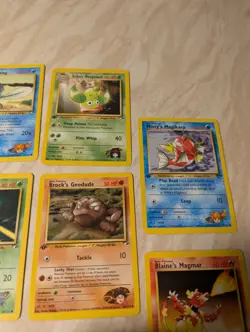 Pokemon TCG First Edition 10 Card Gym Heroes Bundle Set Lightly Played - Image 4