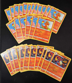 2020 Pokemon Card Lot - Charmander & Charmeleon 23/185 + 24/185 - NM - Image 1