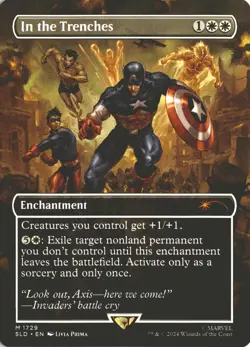 MTG In the Trenches (1729) *Non-Foil* Secret Lair Captain America NM/MT Cmb Ship - Image 1