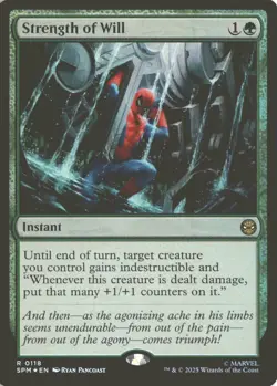 MTG Strength of Will (0118) *Foil* Base Rare Spider-Man SPM NM/MT - Image 1