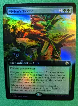 MTG - Vivien's Talent EXTENDED ART FOIL - March of the Machine - Pack Fresh!! - Image 1