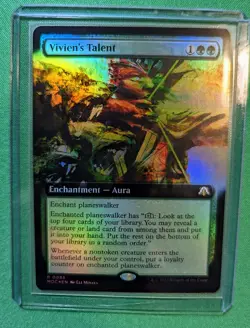 MTG - Vivien's Talent EXTENDED ART FOIL - March of the Machine - Pack Fresh!! - Image 2