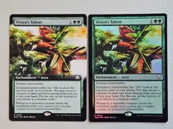 MTG 2x Vivien's Talent MOC (1x Foil, 1x Extended) Light Play - Image 1