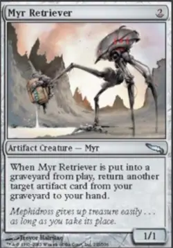 MTG Myr Retriever, Mirrodin, Damaged, English - Image 1