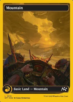 1 x Mountain (0510) - First-Place Foil - Aetherdrift - NM-Mint - MTG - Image 1