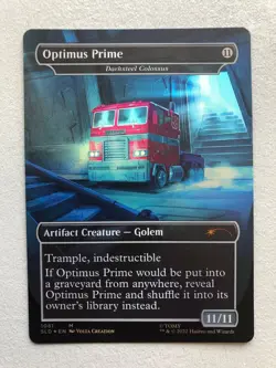 Mtg Carte Magic Secret Lair Optimus Prime Darksteel Colossus English NM - Image 2