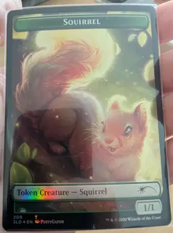 MTG Squirrel Token - Secret Lair Drop (SLD) NM FOIL - Image 1