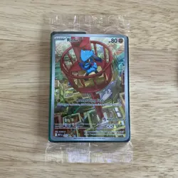 Pokemon Mega Evo Riolu 010 Black Star Promo Pokemon Center Stamp Sealed - Image 1