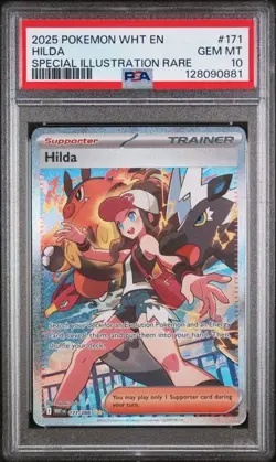 2025 Pokemon White Flare #171 Hilda Special Illustration Rare - PSA 10 GEM MINT - Image 1
