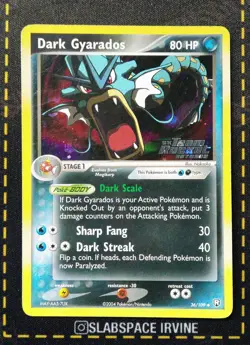 2004 POKEMON EX TEAM ROCKET RETURNS #36 DARK GYARADOS-REVERSE FOIL - Image 1