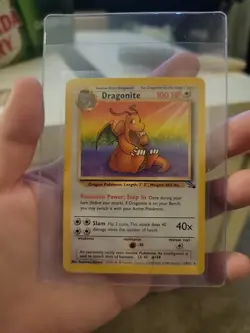 Pokemon TCG Dragonite Fossil 19/62 Regular 1999-2000 Wizards Base Set Copyright - Image 1