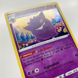 Pokemon Gengar Sword & Shield Black Star Promo SWSH052 Cosmos Holo - Image 5