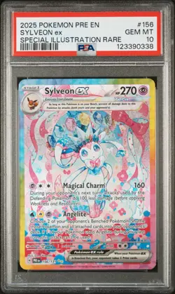 Pokemon Prismatic Evolutions Sylveon EX Sir 156/131 PSA 10 Gem Mint - Image 3