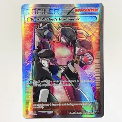 Team Rocket's Handiwork 124/124 XY Fates Collide Full Art Ultra Rare Pokemon NM+ - Image 1