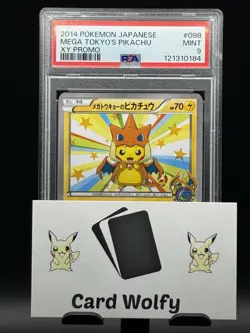PSA 9 Mega Tokyo's Pikachu 098/XY-P Japanese Pokemon Center Promo US Seller - Image 4