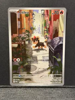 Pokemon TCG Mega Evolution- Litleo 139/132 Illustration Rare-NM - Image 1