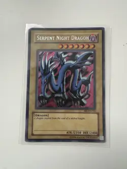 YuGiOh! Serpent Night Dragon SRL-103 Secret Rare Unlimited Edition - Image 1