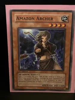 Amazon Archer - LON-032 - Common - 1st Edition Labyrinth of Nightmare Yu-Gi-Oh! - Image 1