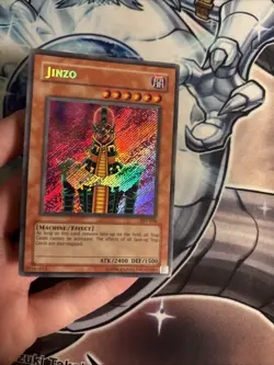 (42) Jinzo PSV-000 Secret Rare Unlimited Yu-Gi-Oh Holo Secret Rare MP - Image 2