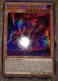 *** RED-EYES ALTERNATIVE BLACK DRAGON *** SECRET RARE TN19-EN005 YUGIOH! - Image 2