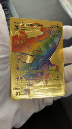 Dragapult Vmax Rainbow Gold Foil Textured Display Card - Image 2