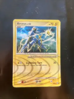 Pokemon TCG Arceus Card AR6 Holo, Lightning Type, Level 100, 2009 - Image 2