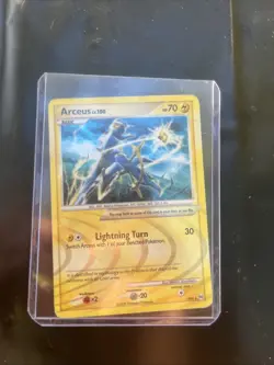 Pokemon TCG Arceus Card AR6 Holo, Lightning Type, Level 100, 2009 - Image 3