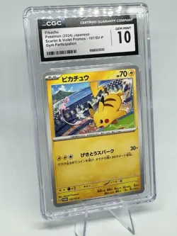 Pikachu 197/SV-P Japanese Sv-P Promo Card - CGC GEM Mint Condition - Pokemon TCG - Image 1
