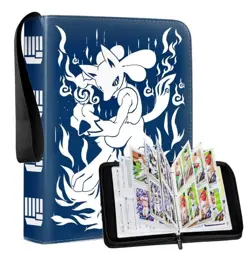 EGEKTBH Card Binder 4 Pocket with 55 Removable Sleeves-Can Hold 440 Cards, 3-Rin - Image 1