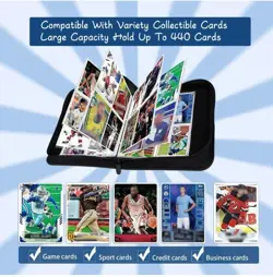 EGEKTBH Card Binder 4 Pocket with 55 Removable Sleeves-Can Hold 440 Cards, 3-Rin - Image 3