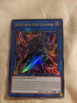 D/D/D Abyss King Gilgamesh DUOV-EN004 Yu-Gi-Oh! Card Ultra Rare 1st Edition - Image 1