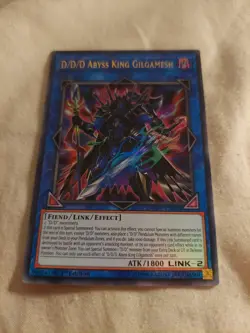 D/D/D Abyss King Gilgamesh DUOV-EN004 Yu-Gi-Oh! Card Ultra Rare 1st Edition - Image 2